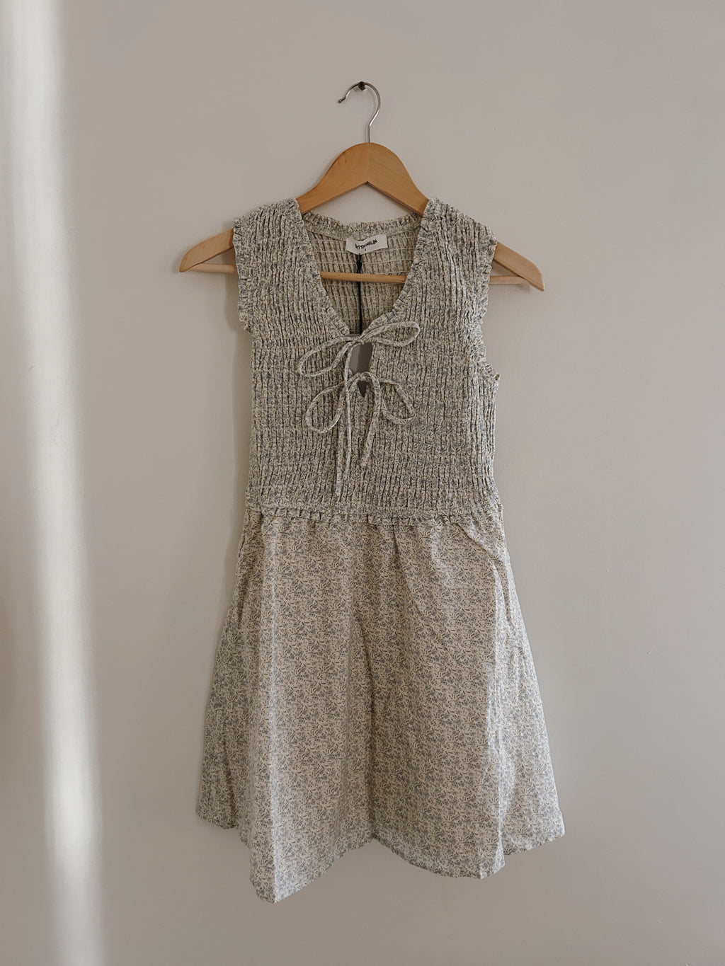 Ditsy Meadow Milkmaid Tie Front Dress