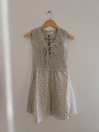 Ditsy Meadow Milkmaid Tie Front Dress