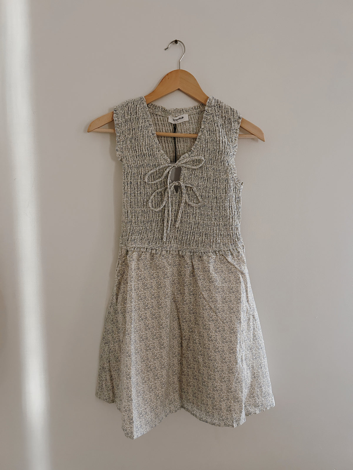 Ditsy Meadow Milkmaid Tie Front Dress