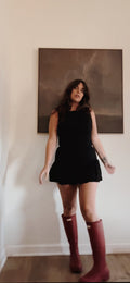 LBD Buttoned Ultra Mini Dress