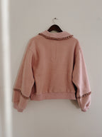 Maisie Ruffle Trim Quarter Zip