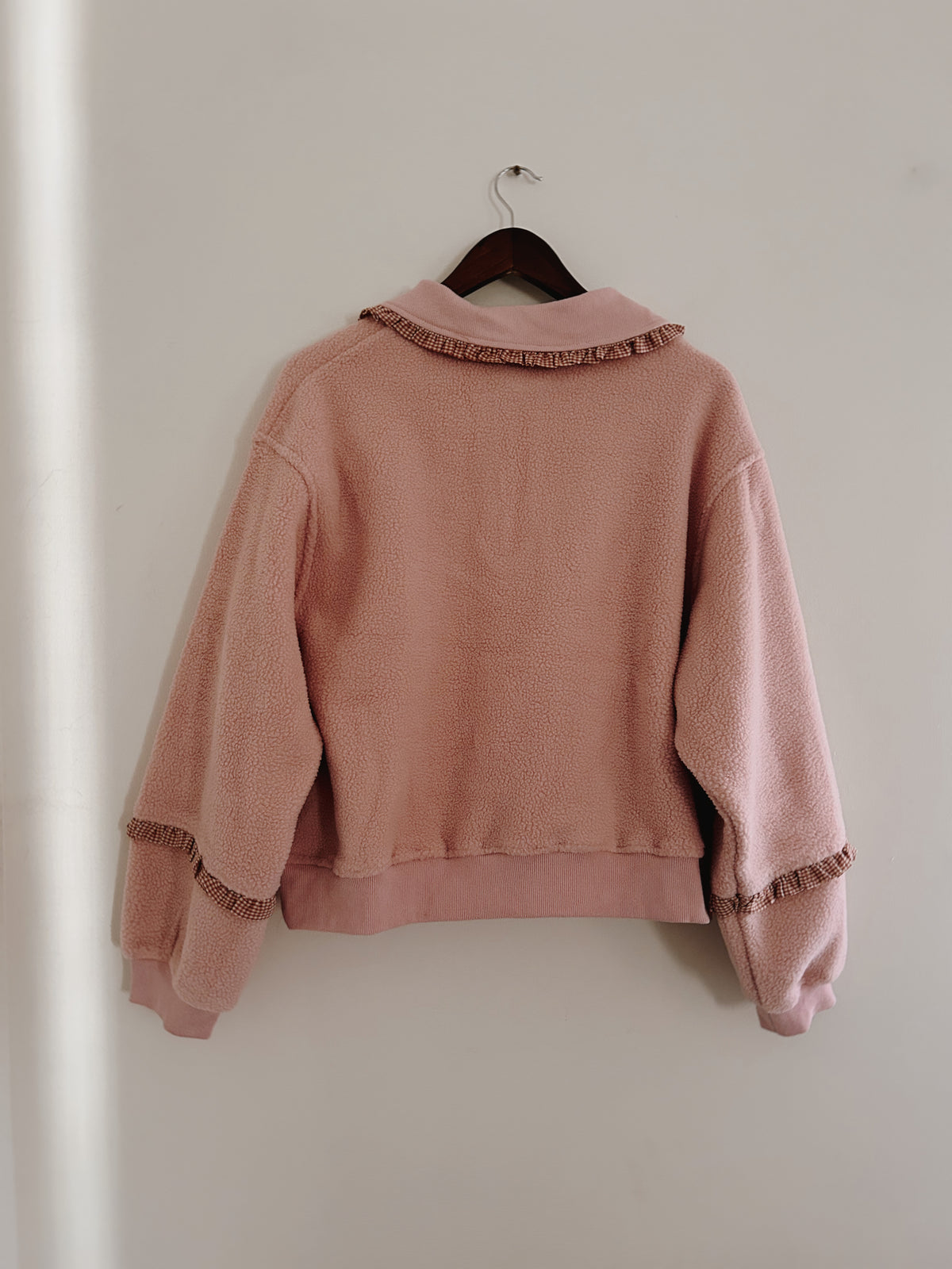 Maisie Ruffle Trim Quarter Zip