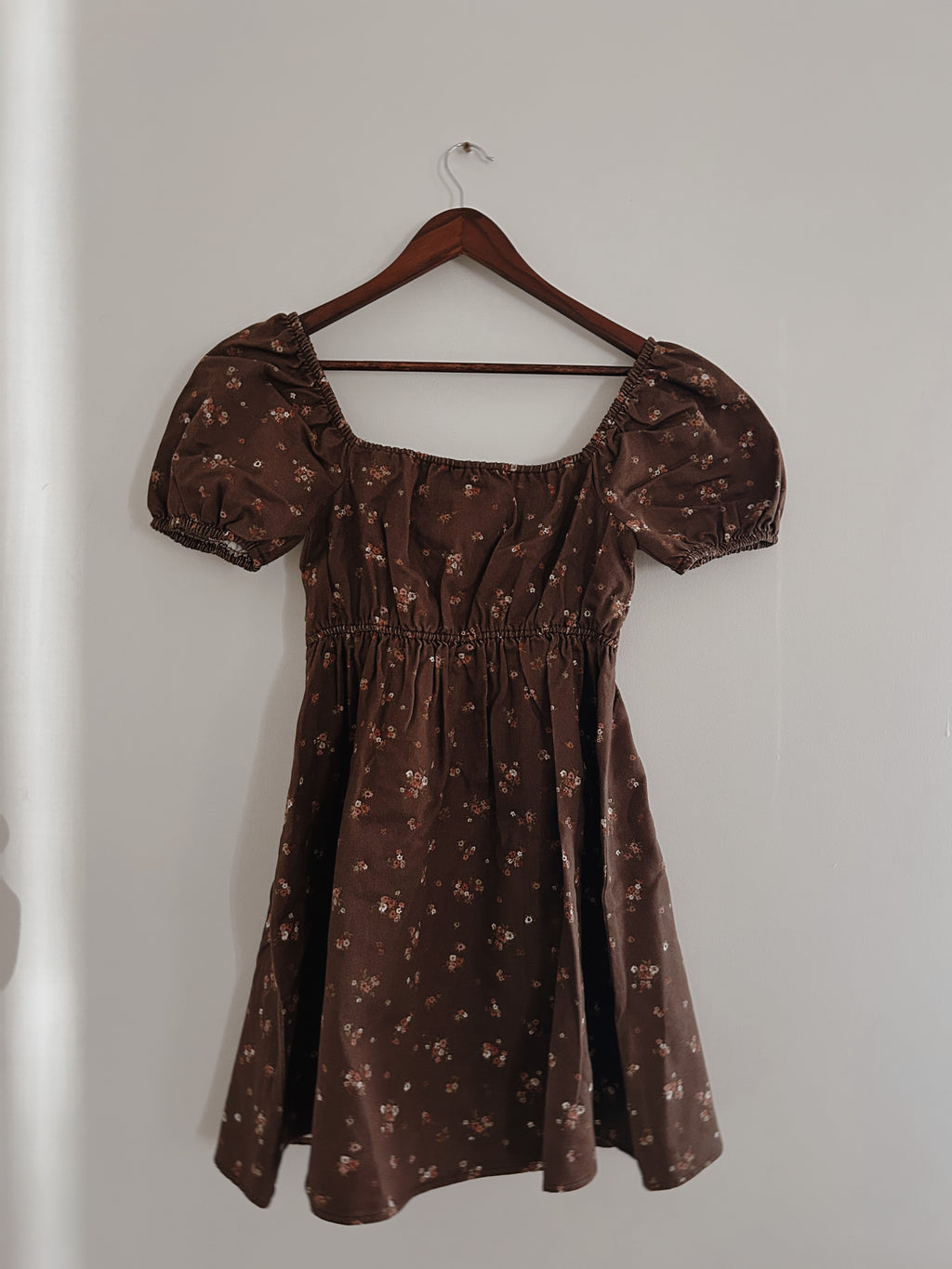 Harvest Blossom Puff Sleeve Mini dress