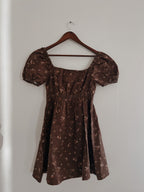 Harvest Blossom Puff Sleeve Mini dress