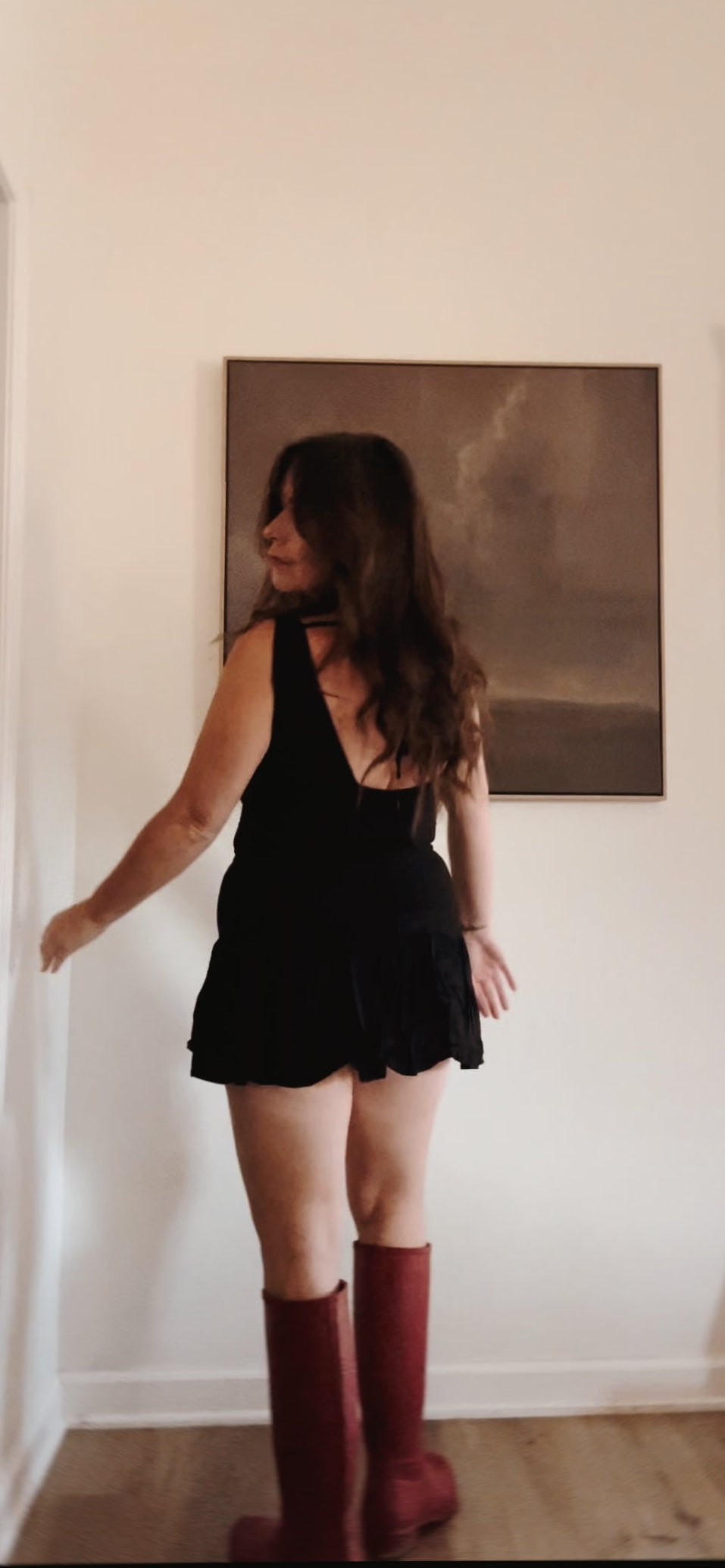LBD Buttoned Ultra Mini Dress