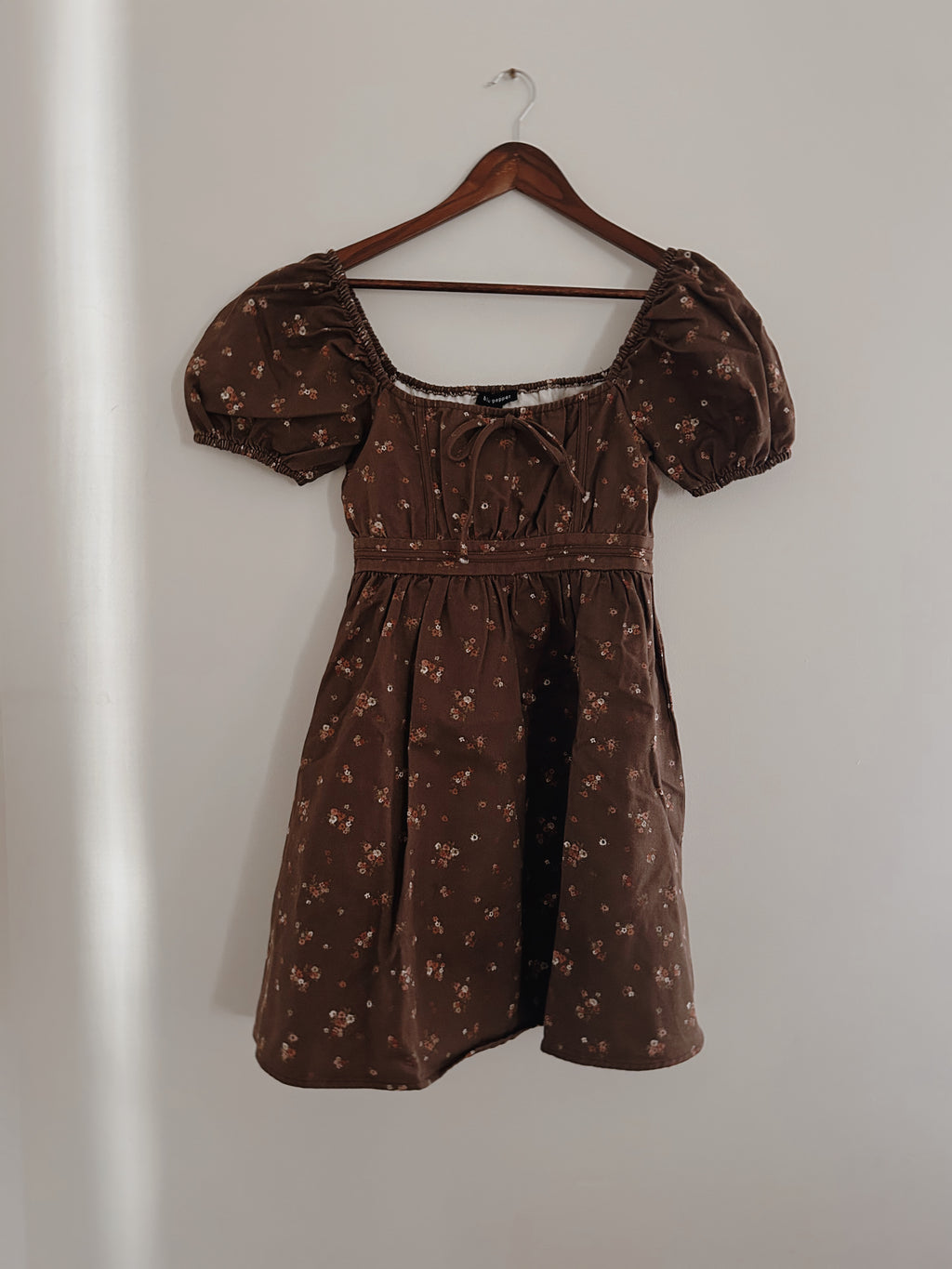 Harvest Blossom Puff Sleeve Mini dress