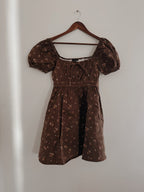 Harvest Blossom Puff Sleeve Mini dress