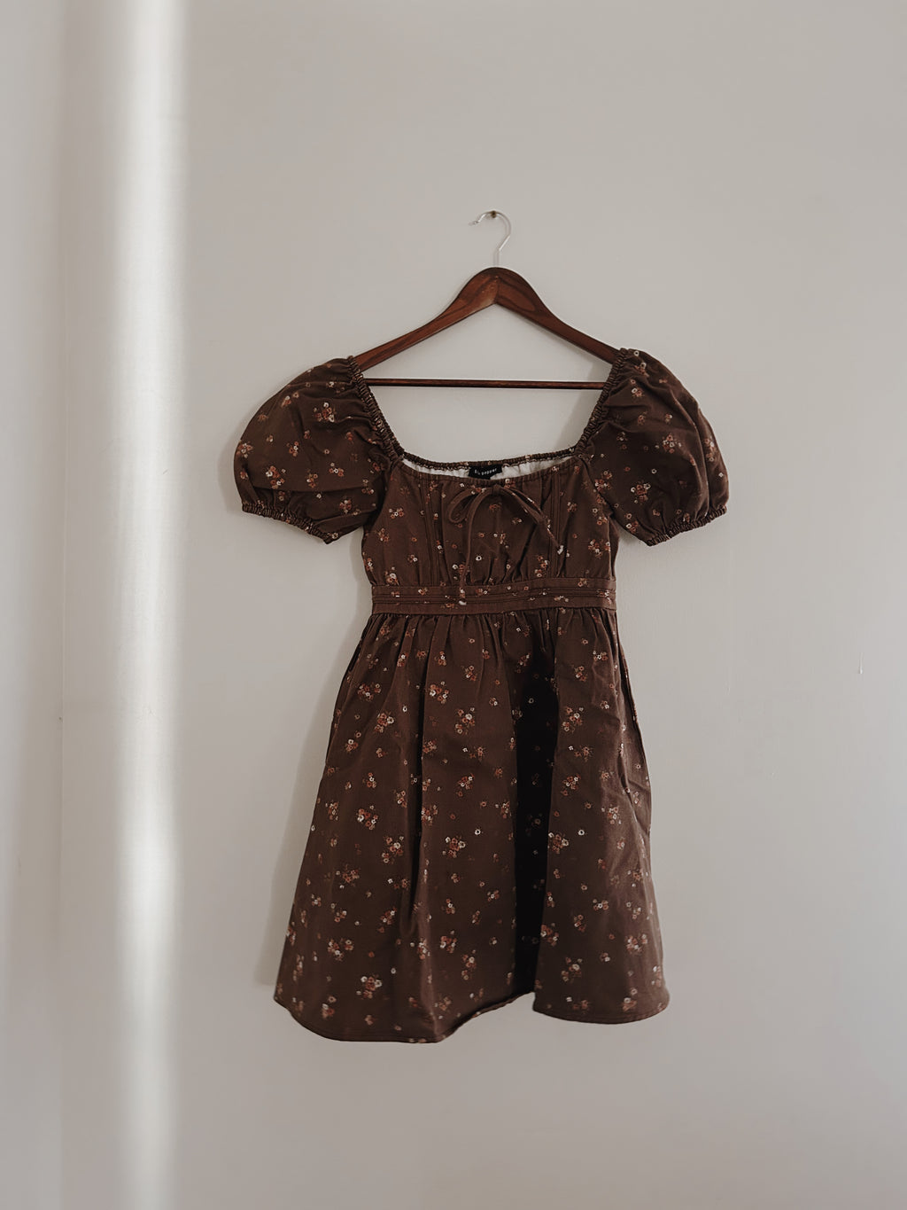 Harvest Blossom Puff Sleeve Mini dress