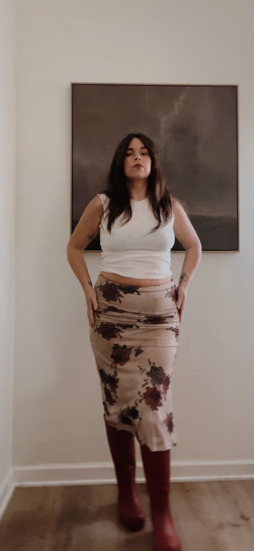 Fade Away Floral Maxi Skirt