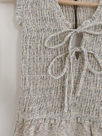 Ditsy Meadow Milkmaid Tie Front Dress