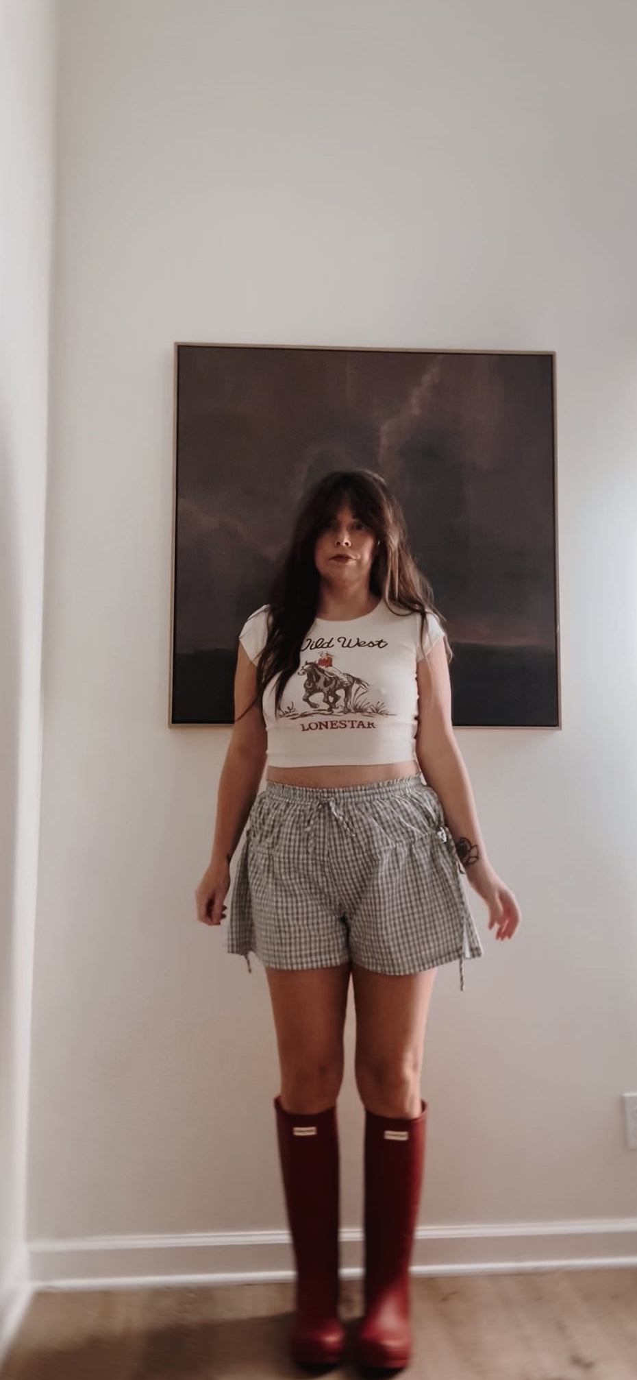 Wild & Western cropped tee