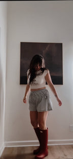 Wild & Western cropped tee