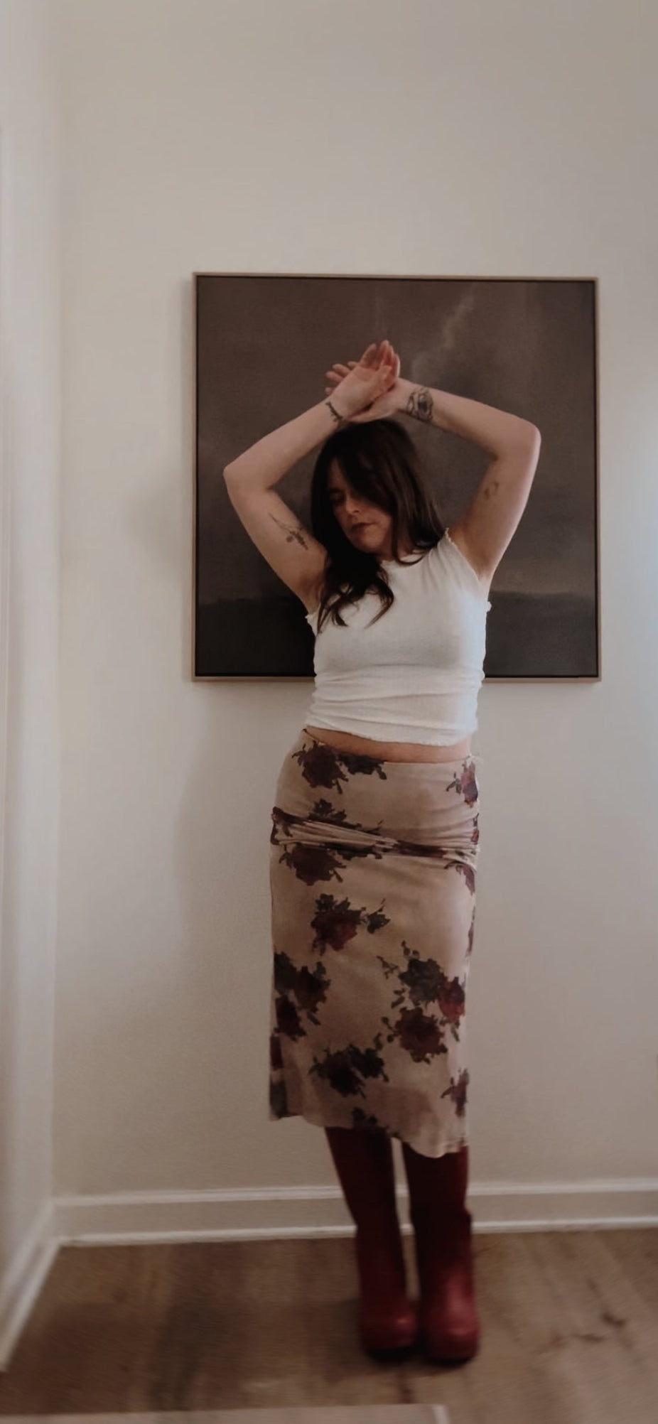 Fade Away Floral Maxi Skirt