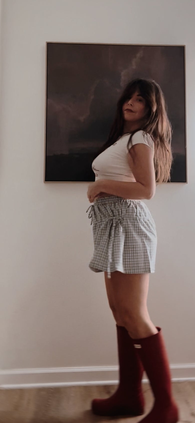 Posie Picnic Cinched Side Tie Shorts