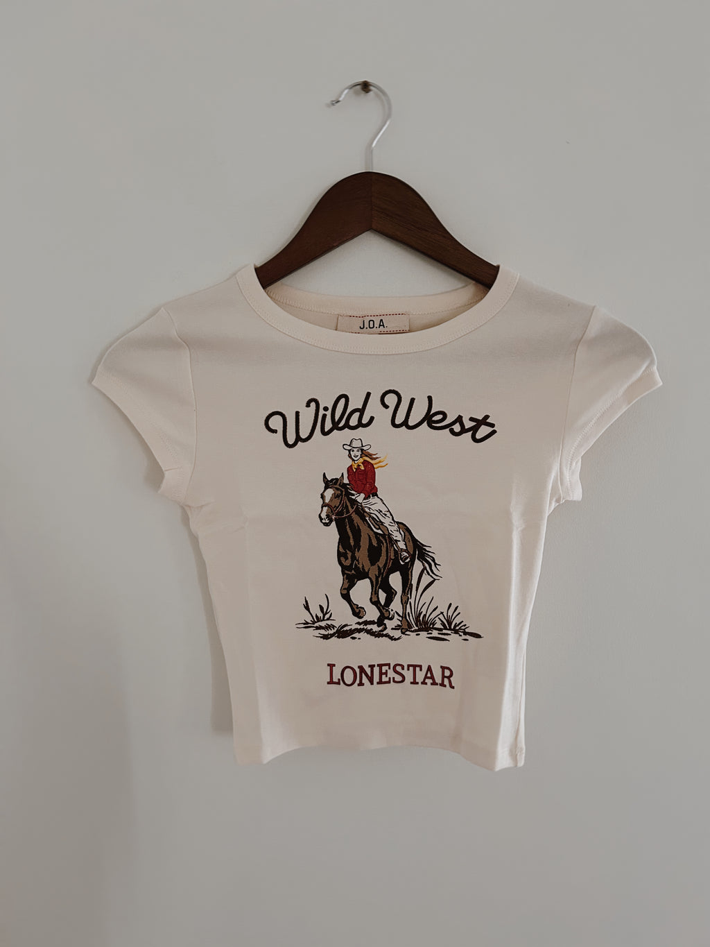 Wild & Western cropped tee