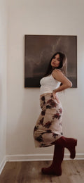Fade Away Floral Maxi Skirt