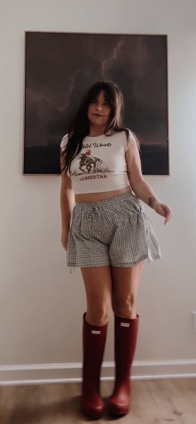 Posie Picnic Cinched Side Tie Shorts
