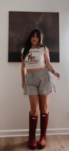 Posie Picnic Cinched Side Tie Shorts