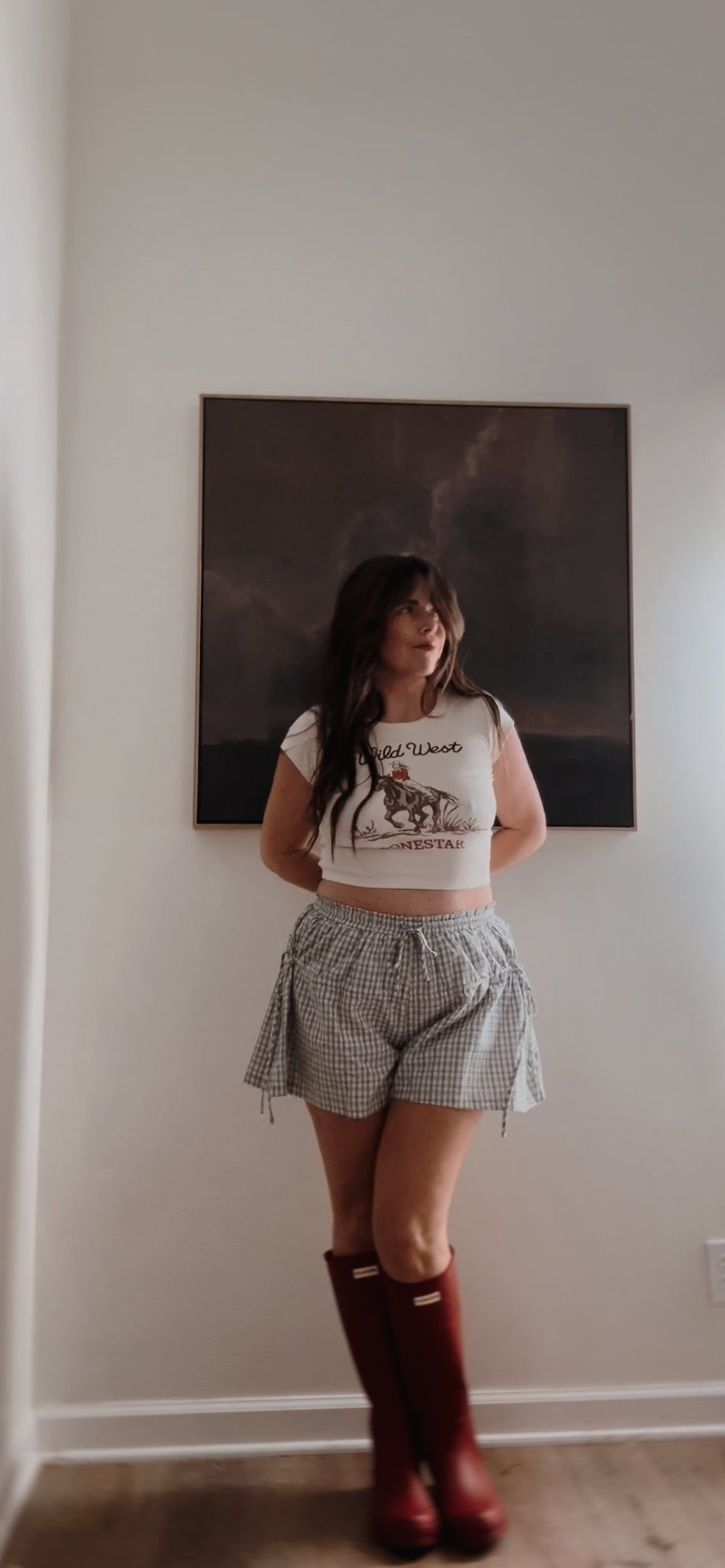 Wild & Western cropped tee