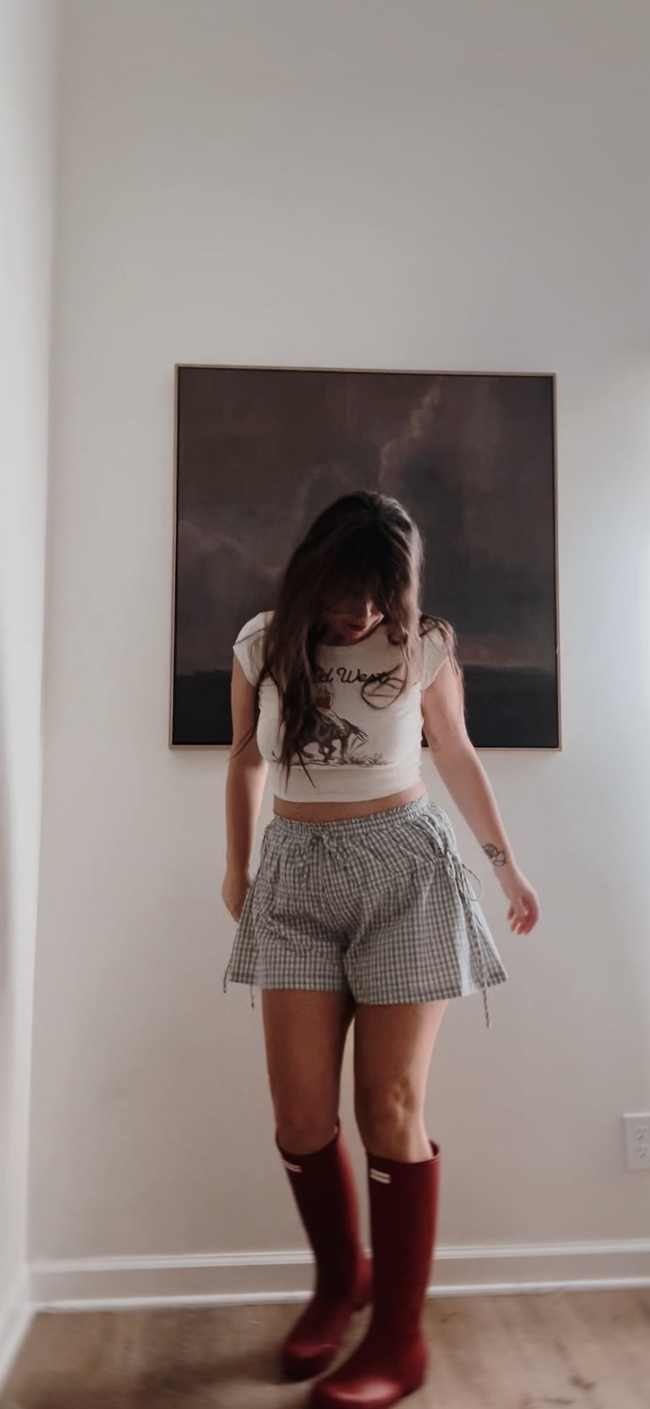 Wild & Western cropped tee
